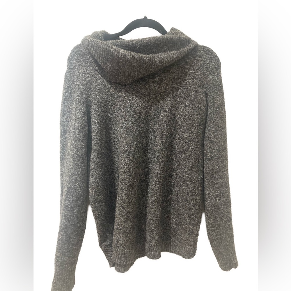 Tahari Women’s Charcoal Cowl Turtleneck Sweater Size Small